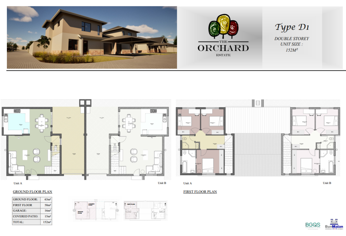 Type D1 Double Storey Unit Type D1 Double Story Unit